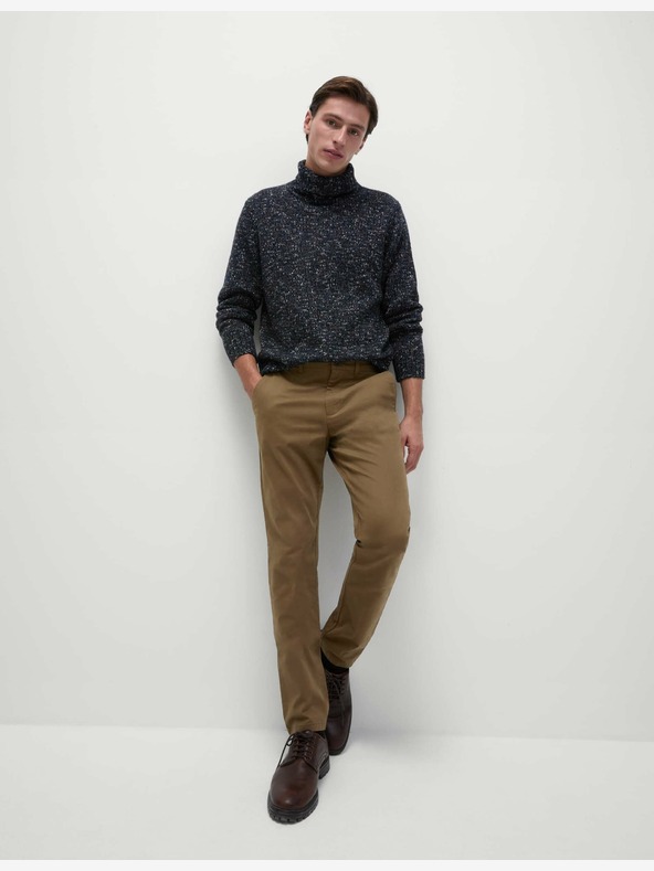 Marks & Spencer Strečové chino kalhoty úzkého střihu Marks & Spencer hnědá