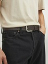 Jack & Jones Tmavě hnědý pánský vzorovaný pásek Jack & Jones Charry