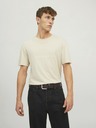 Jack & Jones Tmavě hnědý pánský vzorovaný pásek Jack & Jones Charry