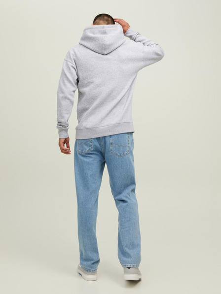 Jack & Jones Světle šedá pánská mikina s kapucí Jack & Jones Star