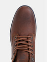 Jack & Jones Hnědé pánské kožené kotníkové boty Jack & Jones Tubar