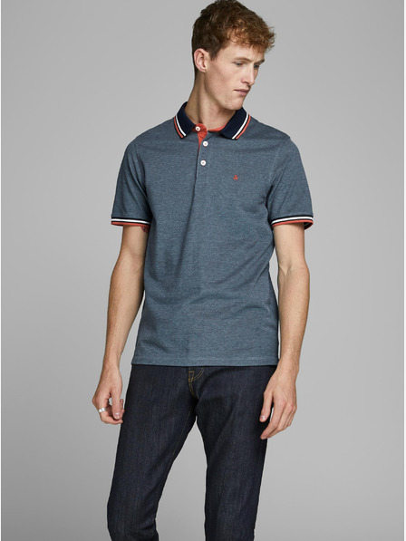 Jack & Jones Modré polo tričko Jack & Jones Paulos