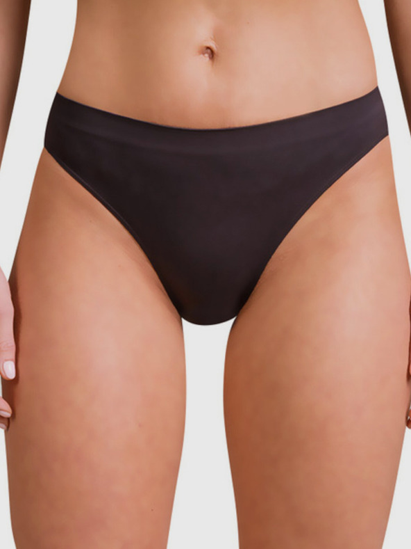 Bellinda Černé dámské bezešvé kalhotky BELLINDA Seamless Microfibre Minislip