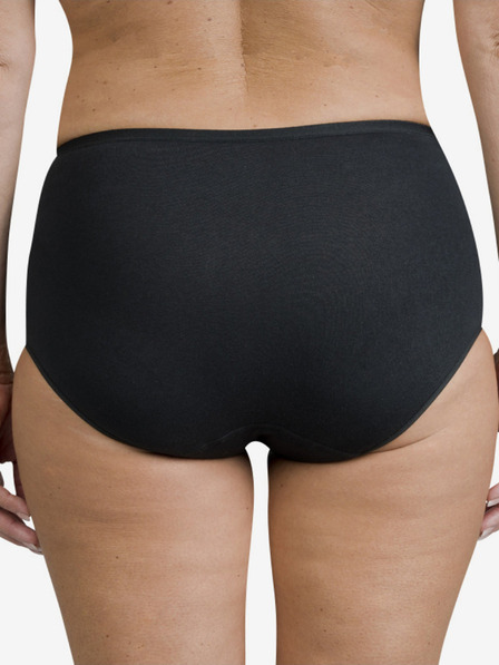 Bellinda Černé dámské menstruační kalhotky s vysokým pasem Bellinda Hygiene Midislip
