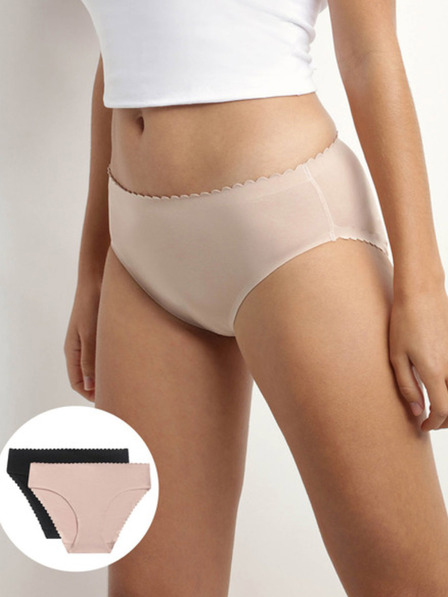 DIM Sada dvou dámských kalhotek Dim Body Touch Midi Brief