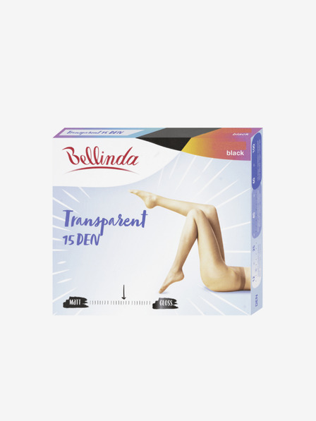 Bellinda Černé dámské punčochové kalhoty Bellinda Transparent 15 DEN