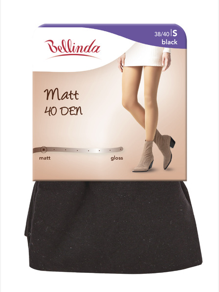 Bellinda Černé dámské punčochové kalhoty Bellinda MATT 40 DEN