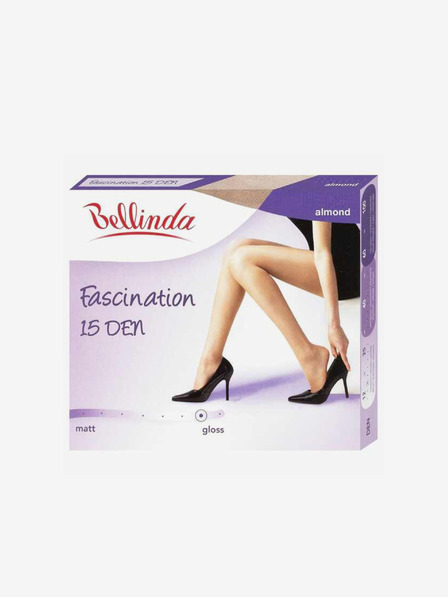 Bellinda Tělové dámské lesklé punčochové kalhoty Bellinda FASCINATION 15 DEN