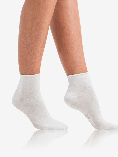Bellinda Bílé dámské ponožky Bellinda GREEN ECOSMART COMFORT SOCKS