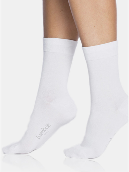 Bellinda Bílé dámské ponožky Bellinda BAMBUS COMFORT SOCKS