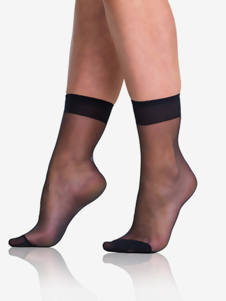 Bellinda Černé silonkové ponožky Bellinda FLY SOCKS