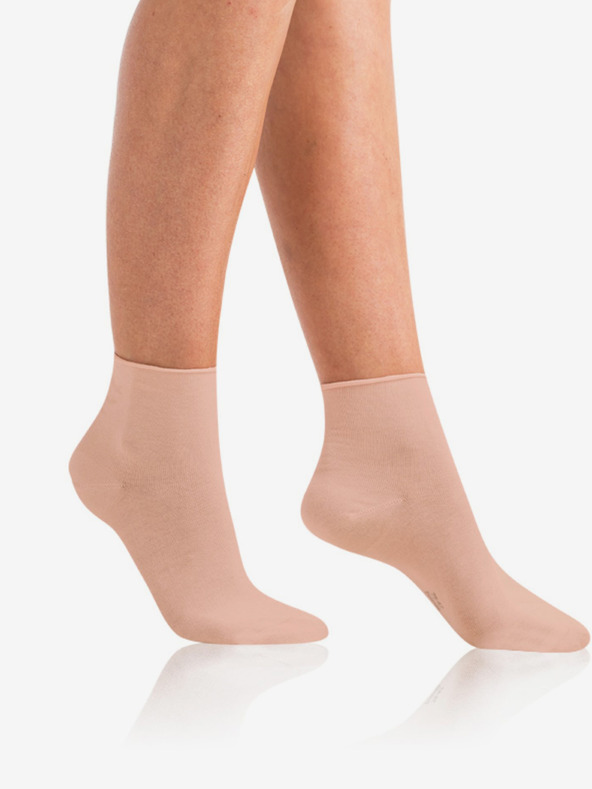 Bellinda Růžové dámské ponožky Bellinda GREEN ECOSMART COMFORT SOCKS