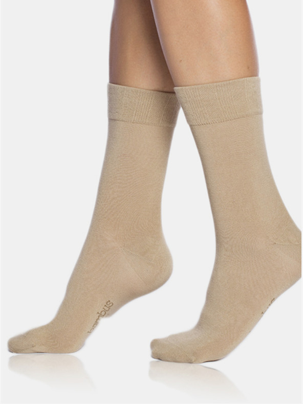 Bellinda Béžové dámské ponožky Bellinda BAMBUS COMFORT SOCKS