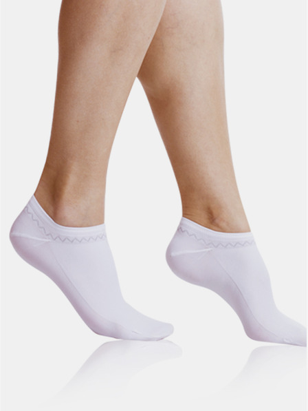 Bellinda Bílé dámské ponožky Bellinda FINE IN-SHOE SOCKS