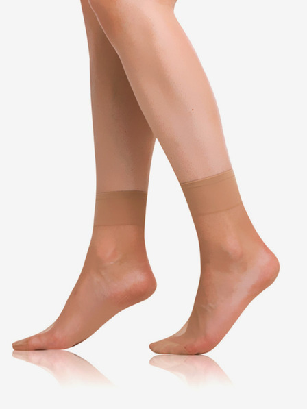 Bellinda Sada dvou párů silonkových matných ponožek v tělové barvě Bellinda DIE PASST SOCKS