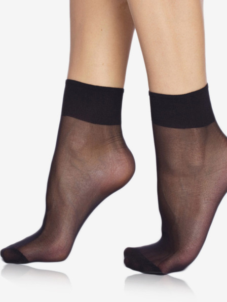 Bellinda Sada dvou párů silonkových matných ponožek v černé barvě Bellinda DIE PASST SOCKS