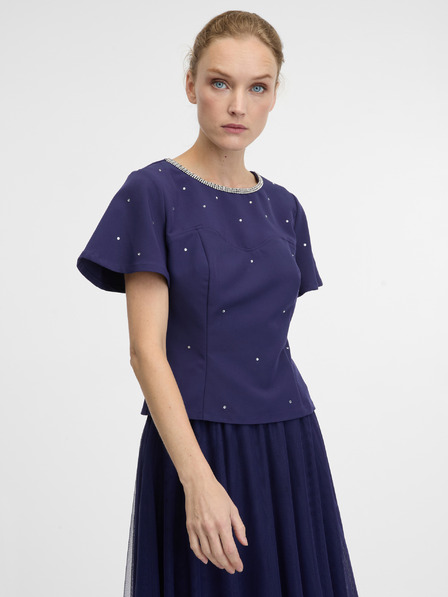 Orsay Tmavě modrá dámská halenka ORSAY