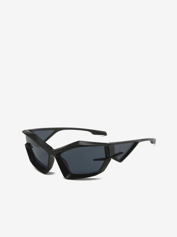 VEYREY VeyRey Unisex futuristické sluneční brýle Calictor černé univerzální