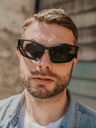 VEYREY VeyRey Unisex futuristické sluneční brýle Calictor černé univerzální