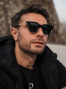 VEYREY Černé sluneční polarizační brýle VeyRey nerd Fowl