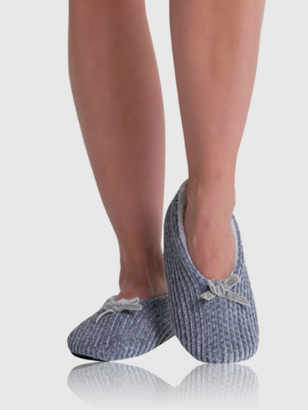 Bellinda Světle šedé dámské domácí bačkory BELLINDA Home Shoes