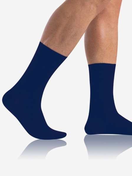 Bellinda Tmavě modré pánské ponožky Bellinda BAMBUS COMFORT SOCKS