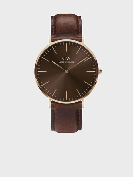 Daniel Wellington Tmavě hnědé pánské hodinky Daniel Wellington Classic