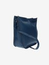 Elega Tmavě modrá dámská kožená crossbody kabelka ELEGA Hobie