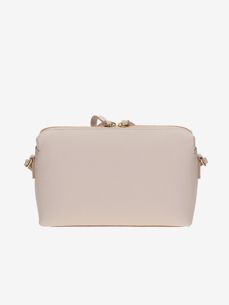 Elega Béžová dámská kožená crossbody kabelka ELEGA Hill