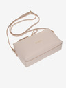 Elega Béžová dámská kožená crossbody kabelka ELEGA Hill