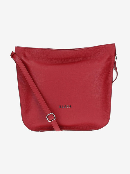 Elega Červená dámská kožená crossbody kabelka ELEGA Hobie