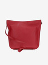 Elega Červená dámská kožená crossbody kabelka ELEGA Hobie