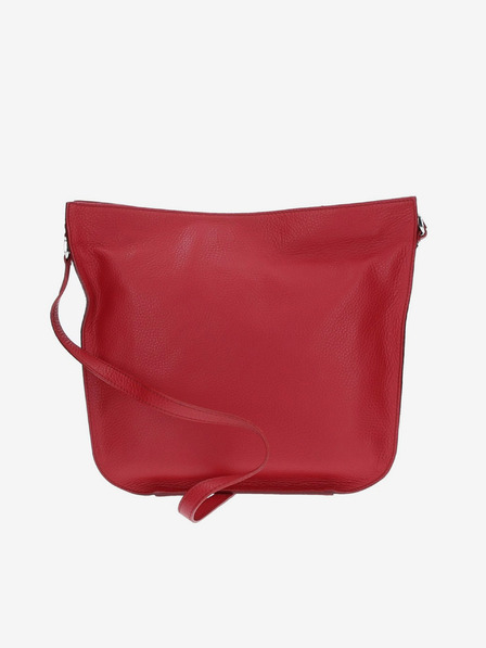 Elega Červená dámská kožená crossbody kabelka ELEGA Hobie
