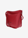 Elega Červená dámská kožená crossbody kabelka ELEGA Hobie
