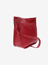 Elega Červená dámská kožená crossbody kabelka ELEGA Hobie
