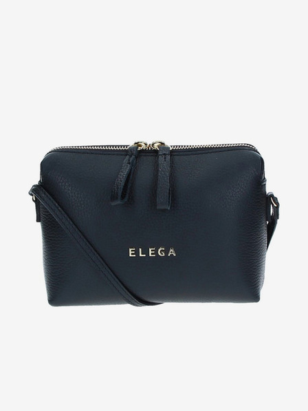 Elega Černá dámská kožená crossbody kabelka ELEGA Hillary
