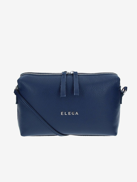 Elega Tmavě modrá dámská kožená crossbody kabelka ELEGA Hill