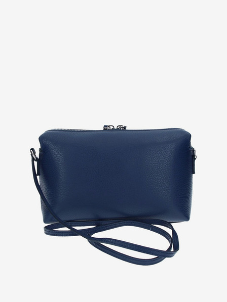 Elega Tmavě modrá dámská kožená crossbody kabelka ELEGA Hill