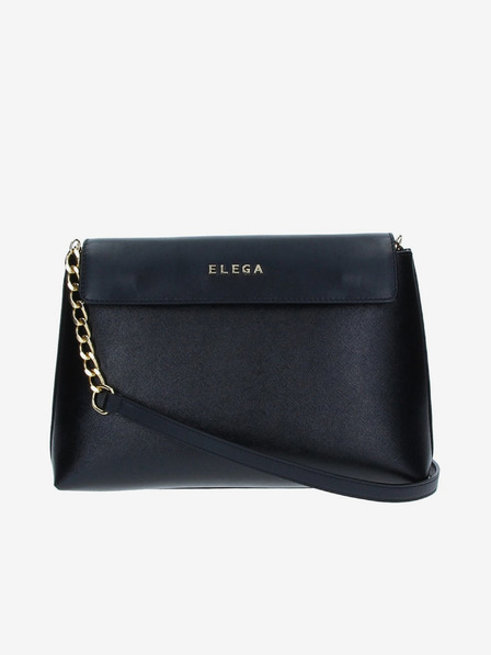 Elega Černá dámská kožená crossbody kabelka ELEGA Ann