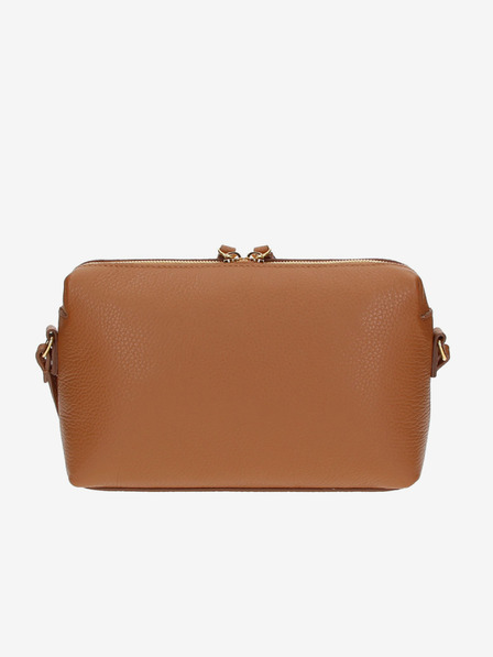 Elega Hnědá dámská kožená crossbody kabelka ELEGA Hill