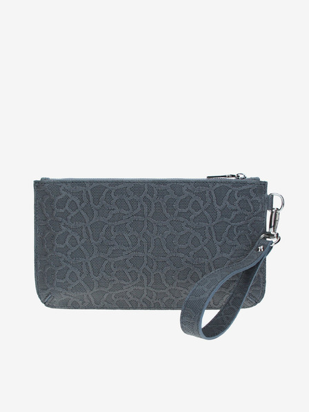 Elega Šedé dámské kožené psaníčko se zvířecím vzorem ELEGA Snap