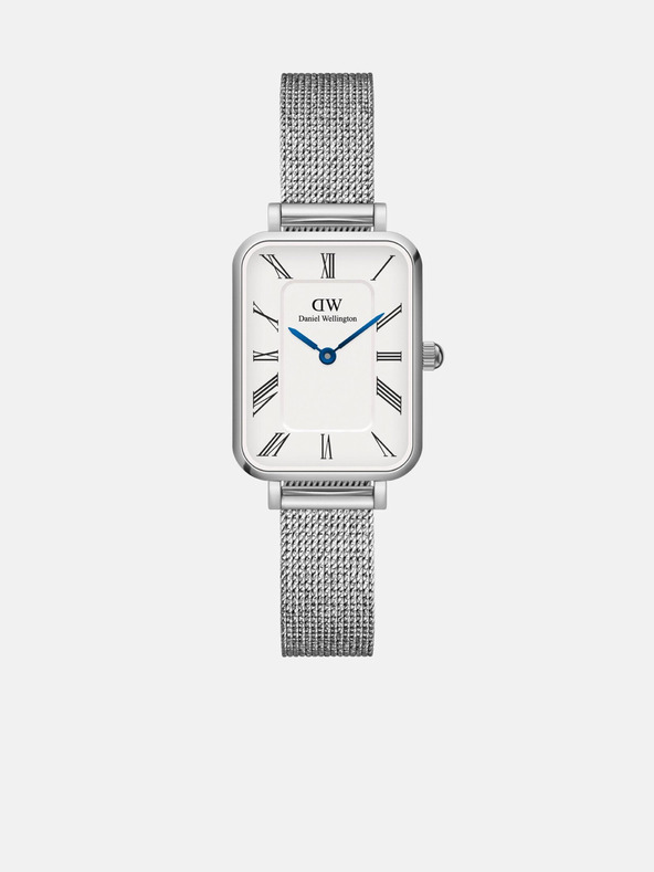 Daniel Wellington Stříbrné dámské hodinky Daniel Wellington mesh Quadro Sterling