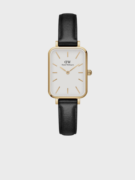 Daniel Wellington Černo-zlaté dámské hodinky Daniel Wellington Quadro