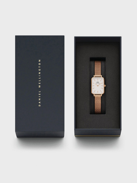 Daniel Wellington Dámské hodinky hodinky v růžovozlaté barvě Daniel Wellington Quadro