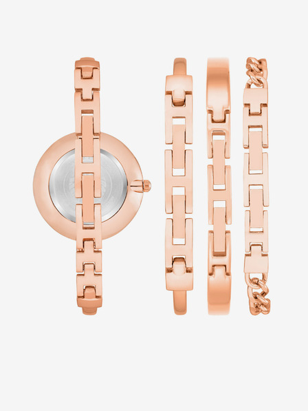 Anne Klein Sada hodinek a náramků v růžovozlaté barvě Anne Klein