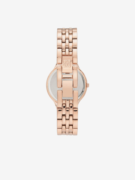 Anne Klein Sada hodinek a řetízku v růžovozlaté barvě Anne Klein