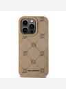 Karl Lagerfeld PU Karl Heads Pattern Magsafe Zadní Kryt pro iPhone 15 Pro Beige Karl Lagerfeld