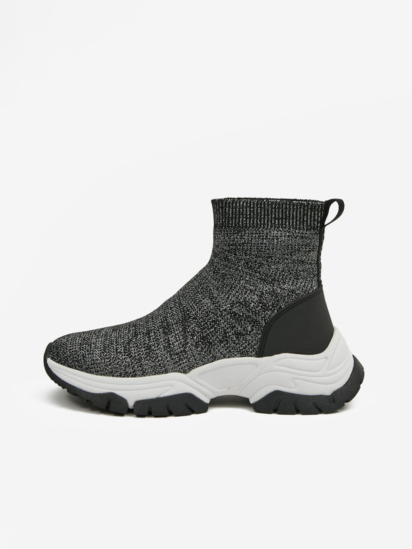 Guess Šedé dámské kotníkové slip on tenisky Guess Nollen