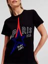 Karl Lagerfeld Černé dámské tričko KARL LAGERFELD Paris