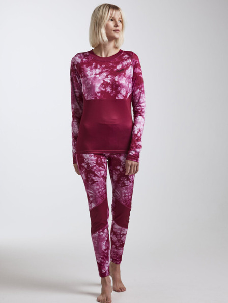 Tenson dámské funkční triko s dlouhý rukávem COLOURWEAR Shelter LS Jersey W růžově batikované